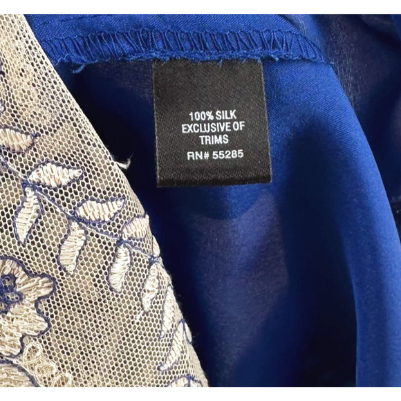 VTG Y2K Express Womens Silk Slip Dress XS Lace Coquette Whimsy Fairy Romantic - Picture 10 of 12